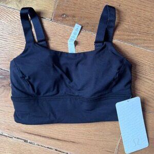 NEW!- Lululemon Black Both Ways Convertible Sports Bra Womens Size 4